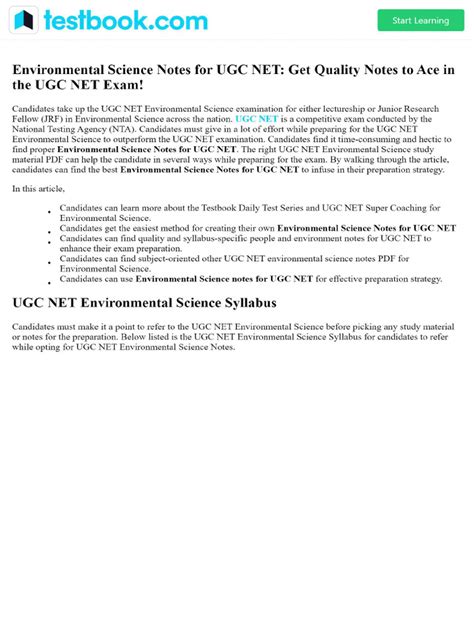 UGC NET Environmental Science 的图像结果