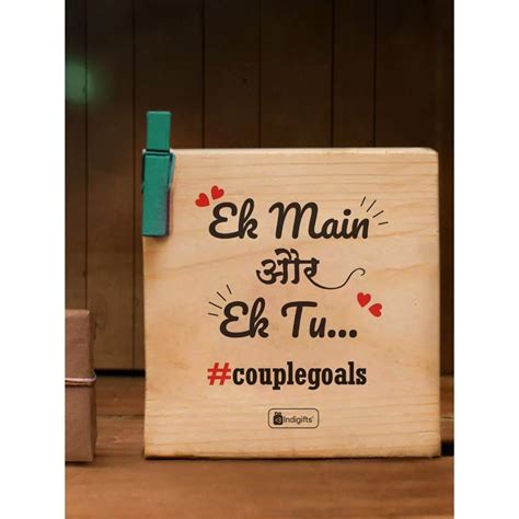 Buy Indigifts Valentines Day Pine Wood Photo Stand Gift For Wife ...