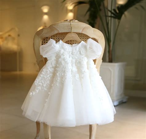 1 Year Birthday Baby Girl Dress Flower Princess Children Party Dresses ...