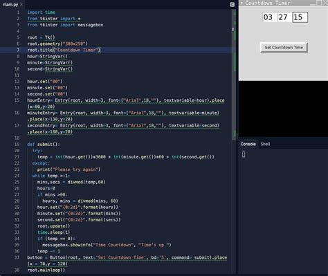 Image result for Python Countdown Timer Program