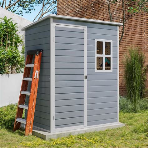 Amazon.com : Gizoon 5x3 FT Outdoor Storage Shed with Lockable Door ...