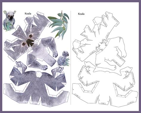 Buy KOALA 3D Papercraft / 3d Origami Koala / 3d Printing / Papercraft ...