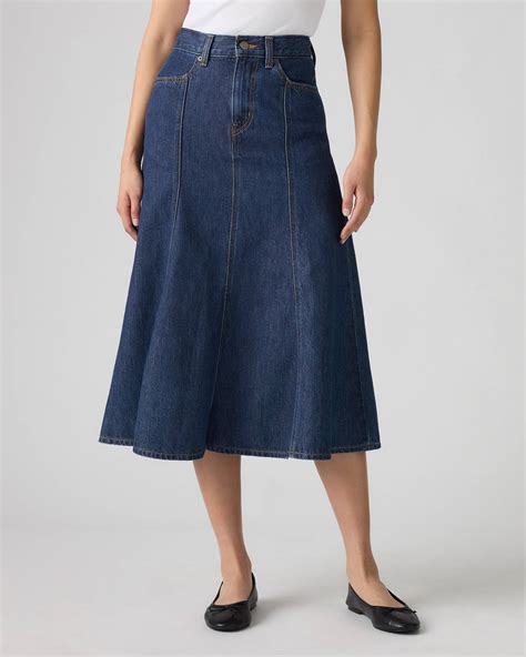 Fit And Flare Skirt - Medium Wash | Levi's® US