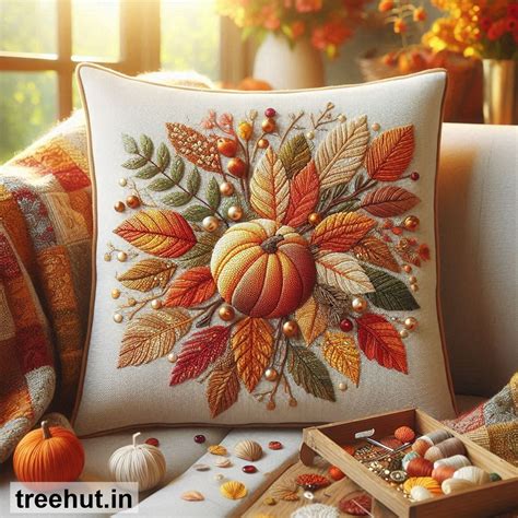 Autumn Leaves Cushion Design Ideas, Cushion Ideas