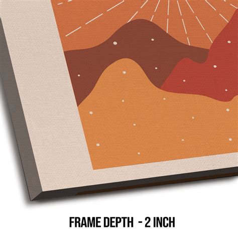 Experience the enchantment of Boho Chic with this canvas framed wall ...