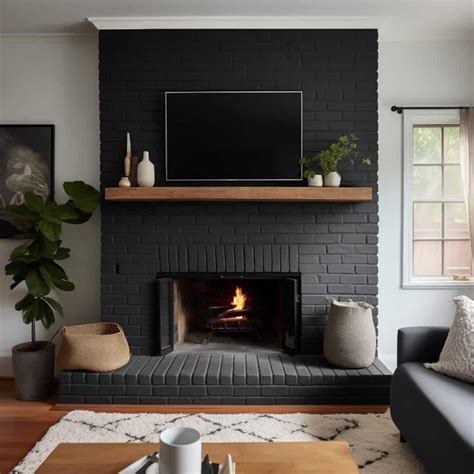 20 Black Brick Fireplace Designs: Striking Ideas To Inspire You