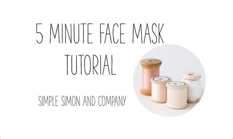 Image result for 5 Minute Face Mask Tutorial