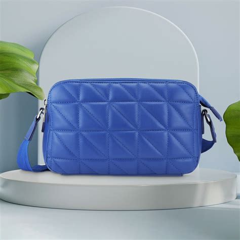 Buy Online Blue Quilted Sling Bag - f241slmes03bl1 | Fastrack