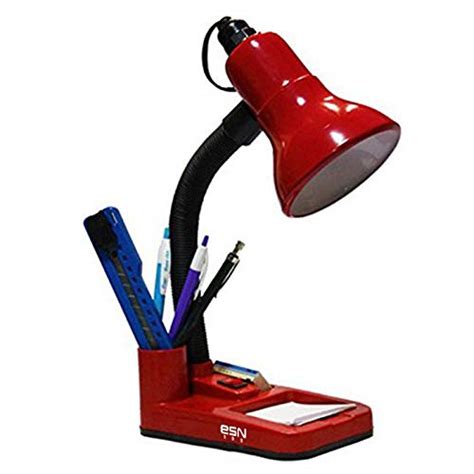 Buy Esn 999 Plastic Stylish Red 001 Table Lamp For Home/Office/Study ...