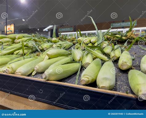 Seattle, WA USA - Circa August 2022: Close Up View of Corn on the Cob ...