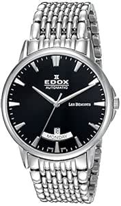 Edox Men's 83015 3M NIN Les Bemonts Analog Display Swiss Automatic ...