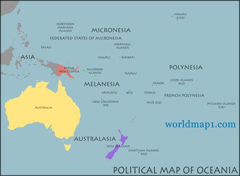 Australia & Oceania Maps - Durand Land
