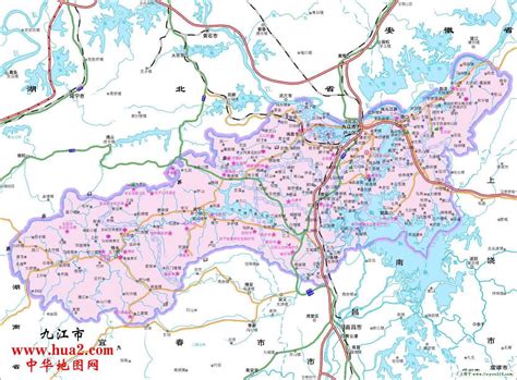 九江市地区分布图,九江市地图市区 - 伤感说说吧