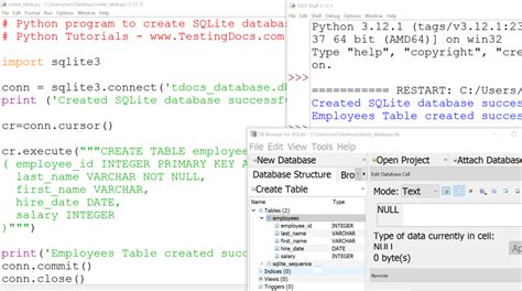 Image result for Sqlite3 Python Employee Database