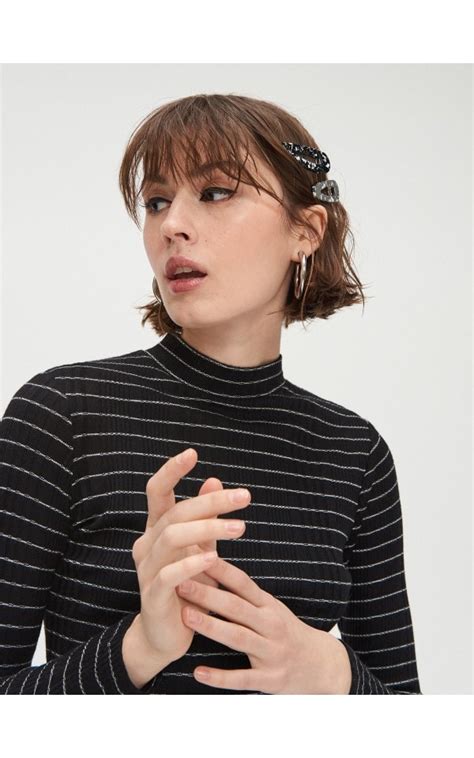 Prążkowany półgolf - CROPP - XW091-99M