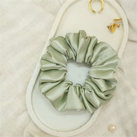 Mint Green Dura-Flex Scrunchie