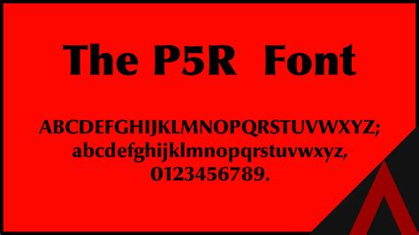 P5R/P5D Font Mod for Persona 5 | P5 Mods