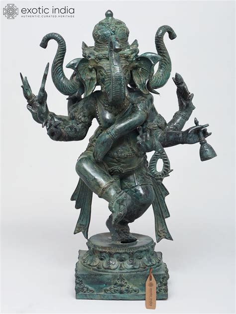 Brass Dancing Ganesha Statues Sacred Art Collection – Exotic India Art
