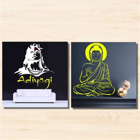 ARandNJ Painting Wall Stencils Pack of 2 (Size :- 16 X 24 Inch) Pattern ...