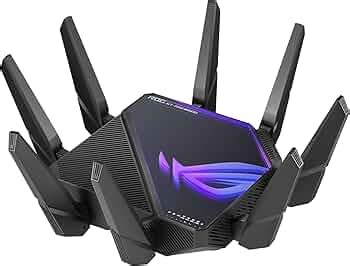 ASUS ROG Rapture GT-AXE16000 Quad-Band WiFi 6E Extendable Gaming Router ...