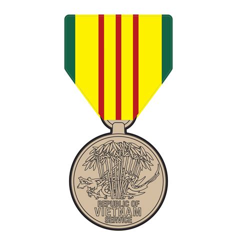 Vietnam Service Medal Decal F/S