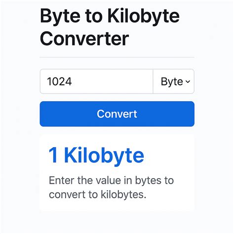 Byte To Kilobyte Converter | How Many Bytes In A KB? 2026