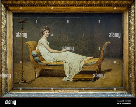 Madame Récamier (1800), par Jacques-Louis David, Musée du Louvre, le ...
