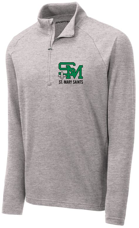 Adult Gray Quarter Zip Sweatshirt – St. Mary Apparel Shop