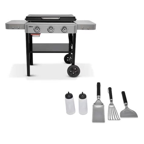 Weber 3 Burner Propane Gas Grill 28 in. Flat Top Griddle India | Ubuy
