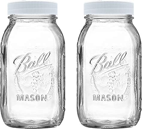 Regular Mouth 32 oz Mason Jars - (2 Pack) - Ball Regular Mouth 32 ...