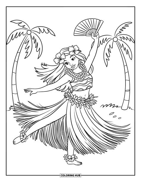 115+ Hawaiian Coloring Pages for Kids & Adults (Free Printable PDFs)