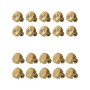 Bluecell 10pcs 0.3MM Orifice 10/24 Screw Thread Brass Cold Misting ...