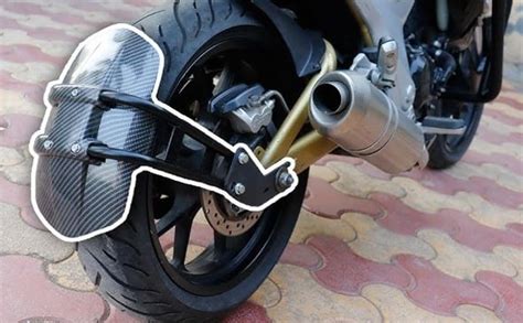 PA Carbon Fiber tyre Hugger Motorcycle Rear Mudguard Splash Guard for ...