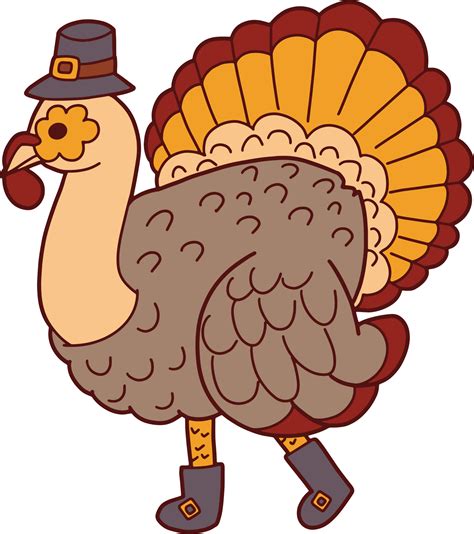 Thanksgiving turkey hand drawing style 27148250 PNG