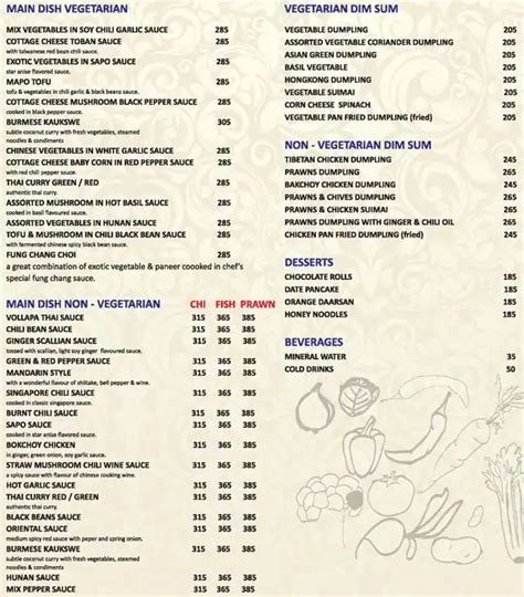 Menu at Moon Wok, Mumbai, D5 77