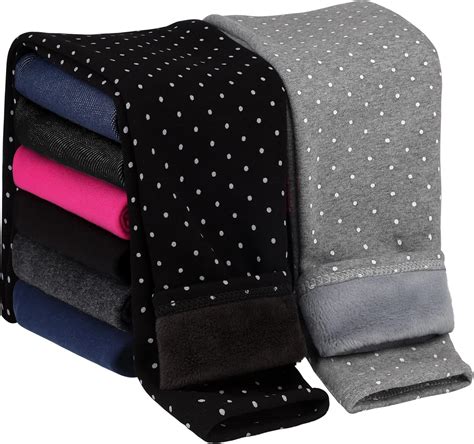 Cooraby 2 Pack Girls Cotton Fleece Lined Leggings India | Ubuy