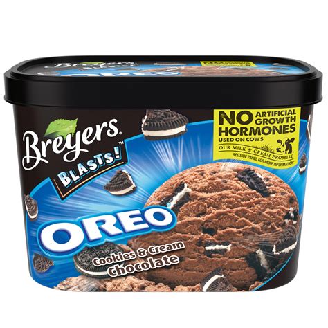 Breyers Blasts! Oreo Cookies and Cream Chocolate Frozen Dairy Dessert ...
