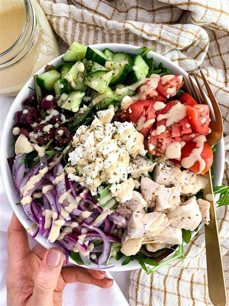 Creamy Greek Salad Dressing - 3 Ingredients, Vegan, Healthy