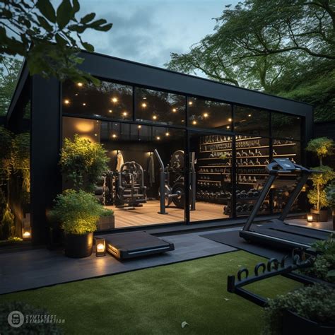 Modern glassy garden outbuilding home gym – Artofit