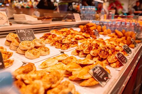 Premium Photo | Delicious breads in a beautiful spanish bakery ...