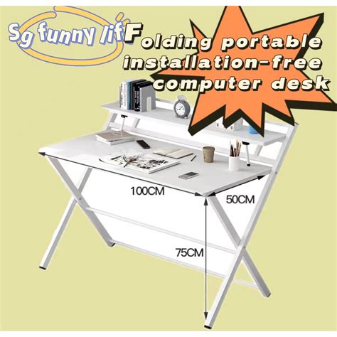 Computer Study Table Foldable 的图像结果