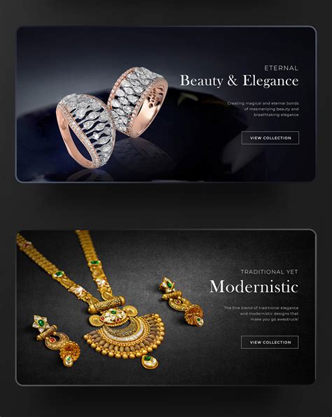 Jewellery Store website header images :: Behance
