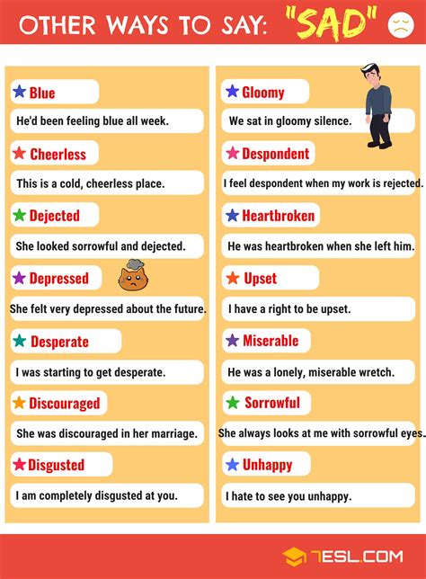 Sad Another Word In English - Infoupdate.org