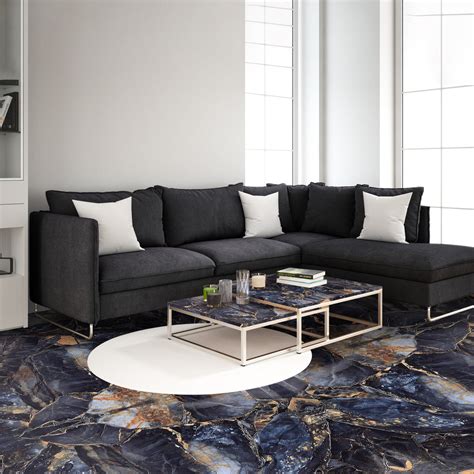 Premium Flooring Wallpaper Black Marble Texture for Floors | Self ...