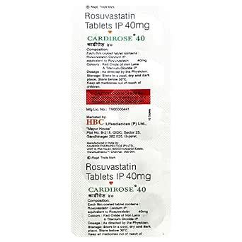 Cardirose 40Mg - Strip of 10 Tablets : Amazon.in: Health & Personal Care