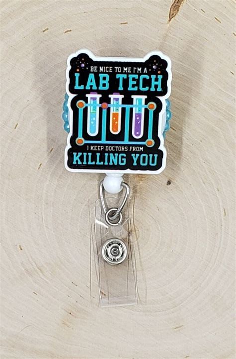 Lab Tech Badge Reel Science Badge Reel Scientist Badge Holder ...