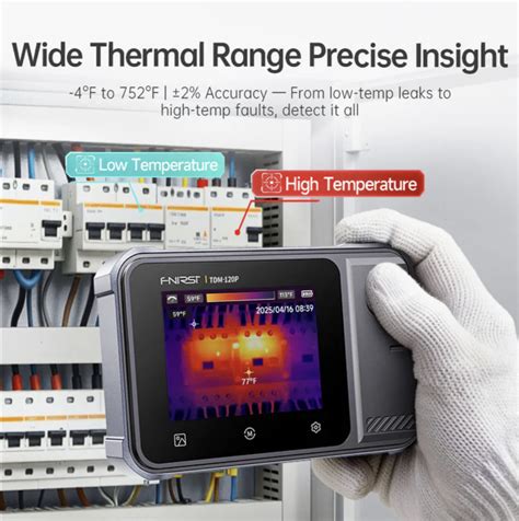FNIRSI TDM-120P 2-in-1 Thermal Imaging Multimeter 120x90 IR Touchscree ...