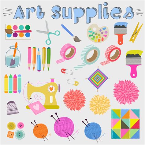 Craft Supplies Clipart