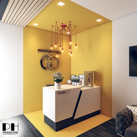 Image result for Reception Area Pop Ceiling Design