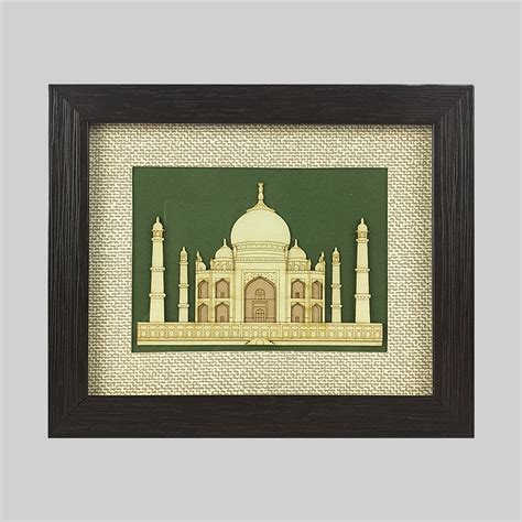 The Bombay Store Taj Mahal Wood Art Frame 5 in x 6 in